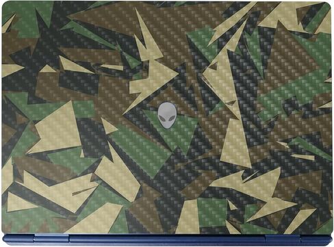 Carbon Fiber Laptop Skin Compatible with Alienware 16/16X Aurora (2025) - The Scream - Premium 3M Vinyl Protective Wrap Decal Cover - Easy to Apply | Crafted in The USA by MightySkins in Kuwait