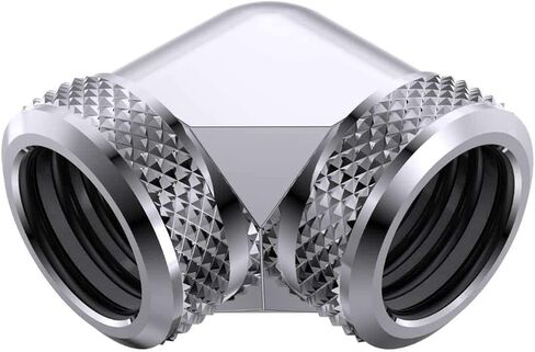 Bykski 16mm OD Rigid Tubing 90 Degree Fitting (CC-DB90L16-X) - Silver in Saudi Arabia