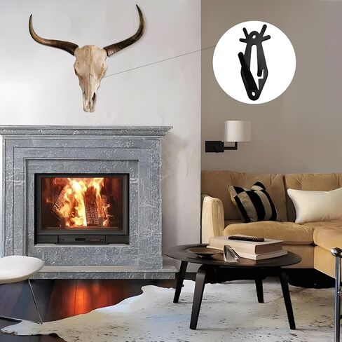 12 PCS Mount Skull Hangers, Deer Skull Mount Hanger Kit, Euro Mount Wall Hooker Heavy-Duty Skull Hanger for Wall Display Hanging Mounting Deer Antler Style for Indoor and Outdoor Walls in Saudi Arabia