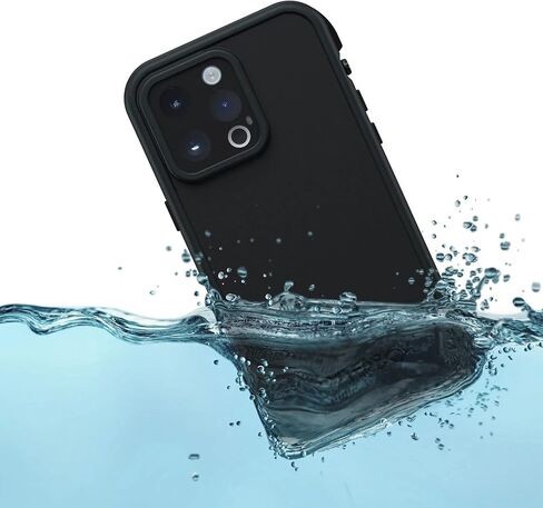 حافظة مقاومة للماء من سلسلة OtterBox FRE مع MagSafe (مصممة بواسطة LifeProof) لهاتف iPhone - عبوة غير مخصصة للبيع بالتجزئة (أسود، iPhone 14 Pro Max) in Kuwait