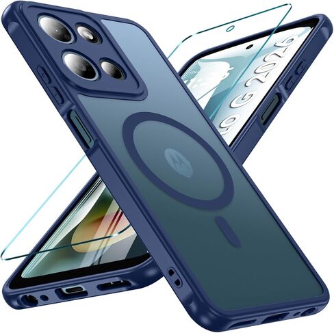 حافظة BESINPO Moto G 2026، حافظة هاتف مغناطيسية Moto G 2026 مع واقي شاشة، مقاومة للصدمات لهاتف Motorola Moto G 2026، حافظة هاتف رفيعة لهاتف Moto G 2026/Moto G Play 2026/Moto G 2025، أسود in Kuwait