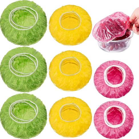 120 Pieces Reusable Food Storage Covers Elastic Colorful Bowl Covers Dish Plate Plastic Covers for Family Outdoor Picnic in Saudi Arabia