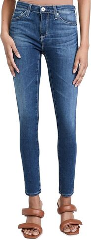 ايه جي ادريانو غولدشمايد بنطلون جينز ضيق للغاية بحافة خام بطول الكاحل للنساء in Kuwait