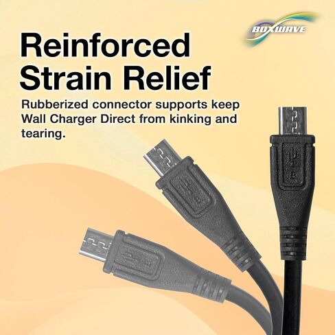 شاحن BoxWave متوافق مع جهاز Acer Iconia Tab 10 A3-A30 - شاحن حائط مباشر (15 وات)، شحن سريع لجهازك باستخدام كابل مدمج بطول 3 أقدام in Kuwait