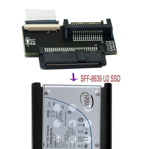 كابل Sintech U.2 SFF-8639 NVMe SSD إلى M.2 NGFF PCI-e 20 سم، متوافق مع Intel U2 SSD 750/P3500 3600 in Saudi Arabia