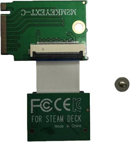 for Steam Deck LCD Handheld Device Conversion 2230 to 2230 2242 2260 2280 SSD Hard Drive Expansion High Capacity Board Adapter 90 Degree NVME M.2 PCIe 3.0 Gold Finger FPC Flex Cable Converter in Saudi Arabia