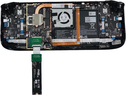 for Steam Deck LCD Handheld Device Conversion 2230 to 2230 2242 2260 2280 SSD Hard Drive Expansion High Capacity Board Adapter 90 Degree NVME M.2 PCIe 3.0 Gold Finger FPC Flex Cable Converter in Saudi Arabia