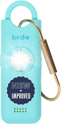 إصدار جديد من She's Birdie 3.0 - إنذار السلامة الشخصية الأصلي للنساء من قبل النساء - صفارة إنذار عالية، ضوء فلاش وبطارية قابلة لإعادة الشحن بمجموعة متنوعة من الألوان (زهري وردي) in Kuwait