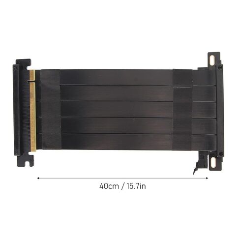 كابل PCIE 4.0 X16 Riser، كابل تمديد مرن عالي السرعة مزدوج الجوانب 180 درجة GPU لـ RTX 4090 لـ RX 7900 XT (40 سم) in Kuwait