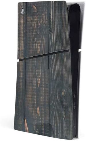 غلاف Skinit المخصص للألعاب متوافق مع وحدة التحكم PS5 Slim Digital Edition - تصميم من خشب الأبنوس in Kuwait