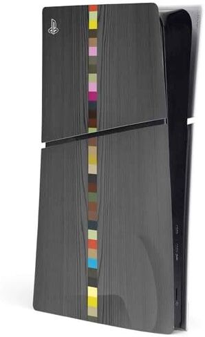غلاف Skinit المخصص للألعاب متوافق مع وحدة التحكم PS5 Slim Digital Edition - تصميم من خشب الأبنوس in Kuwait