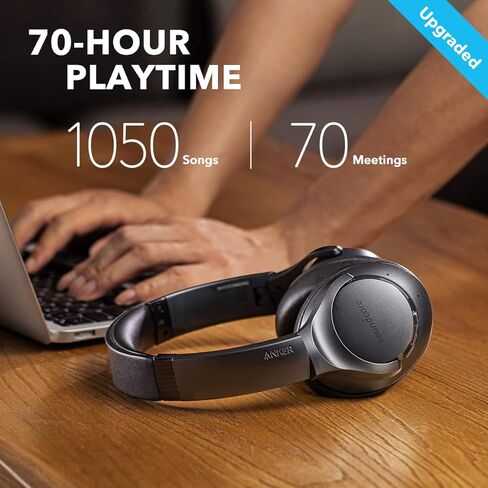 Soundcore Sport X20 by Anker, True-Wireless Workout Earbuds, with Life Q20 Hybrid Active Noise Cancelling Headphones, Wireless Over Ear Bluetooth Headphones,70H Playtime, Hi-Res Audio, Deep Bass in Kuwait