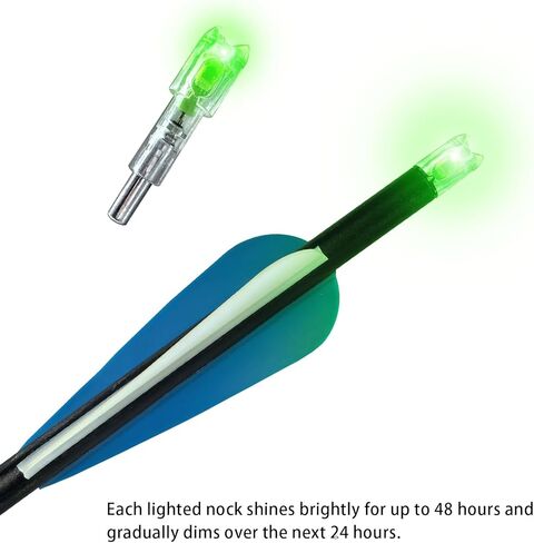 18 قطعة Nocks مضاءة لسهام القوس والنشاب بقطر داخلي .252 .285 .297 .300 .305 ، نقرات أسهم Led عالية الوضوح ، نقرات مضيئة على شكل نصف قمر لصيد الرماية. in Kuwait