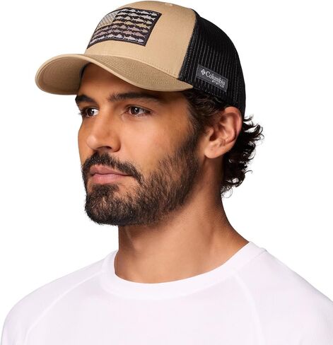 قبعة كولومبيا للجنسين من الجنسين PFG Fish Flag Mesh Snap Back Hat، الشاطئ، مقاس واحد in Saudi Arabia