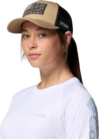 قبعة كولومبيا للجنسين من الجنسين PFG Fish Flag Mesh Snap Back Hat، الشاطئ، مقاس واحد in Saudi Arabia
