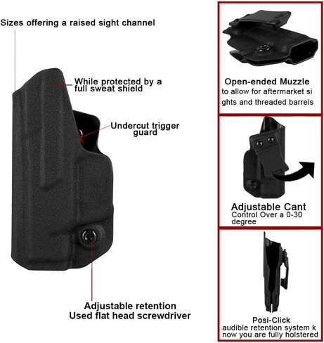 Ruger LCP II 380 IWB الحافظة لليد اليمنى تناسب حافظة المسدس Ruger LCP II 380 و Universal 380 ACP Single Stack Mag Carrier IWB/OWB حافظات المجلات المخفية in Saudi Arabia