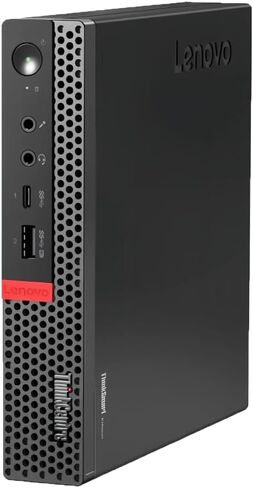 كمبيوتر مكتبي صغير Lenovo ThinkCentre M920Q، Intel الجيل الثامن Core i7-8700T يصل إلى 4.0 جيجا هرتز، ذاكرة وصول عشوائي DDR4 سعة 32 جيجا بايت، SSD 1 تيرابايت، HDMI، DP، Wi-Fi، لوحة مفاتيح وماوس، Windows 11 Pro (متجدد) in Saudi Arabia