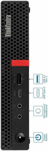 كمبيوتر مكتبي صغير Lenovo ThinkCentre M920Q، Intel الجيل الثامن Core i7-8700T يصل إلى 4.0 جيجا هرتز، ذاكرة وصول عشوائي DDR4 سعة 32 جيجا بايت، SSD 1 تيرابايت، HDMI، DP، Wi-Fi، لوحة مفاتيح وماوس، Windows 11 Pro (متجدد) in Saudi Arabia