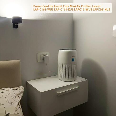 سلك طاقة 12 فولت لجهاز Levoit Core Mini Air Purifier Levoit LAP-C161-WUS LAP-C161-KUS LAPC161WUS LAPC161KUS شاحن محول التيار الكهربائي - 2M/6.6Ft in Kuwait