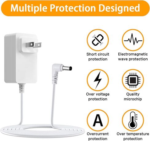 سلك طاقة 12 فولت لجهاز Levoit Core Mini Air Purifier Levoit LAP-C161-WUS LAP-C161-KUS LAPC161WUS LAPC161KUS شاحن محول التيار الكهربائي - 2M/6.6Ft in Kuwait