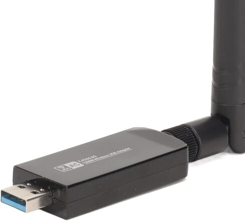 CHICISIS بطاقة لاسلكية عالية السرعة 1200 متر ثنائي النطاق USB 3.0 واجهة واي فاي محول ل، إشارة مستقرة RTL8812AU للكمبيوتر المكتبي in Saudi Arabia