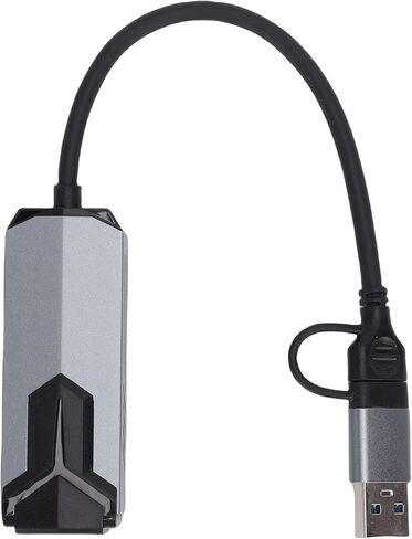 5G USB 3.0 Ethernet Adapter, 5000Mbps USB A to RJ45 LAN Adapter with Gold Plated Connectors for PC Laptop OS in Saudi Arabia
