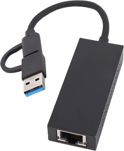 USB C to Ethernet Adapter, 2.5Gbps RJ45 Network Adapter with USB A Converter and LED Indicator, for 7 8 10 and OS X 10.6 or Later in Saudi Arabia