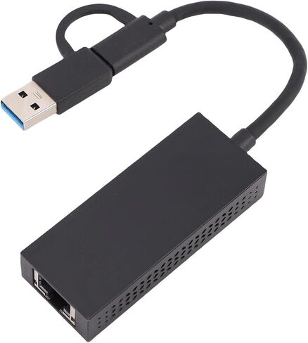USB C to Ethernet Adapter, 2.5Gbps RJ45 Network Adapter with USB A Converter and LED Indicator, for 7 8 10 and OS X 10.6 or Later in Saudi Arabia