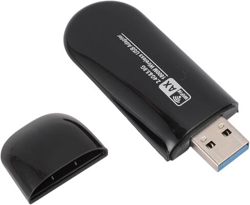 محول SUNGOOYUE USB3.0 WiFi 6 عالي السرعة AX1800M ثنائي النطاق 1800 ميجابت في الثانية بطاقة WiFi لـ 11 10، إعداد سهل لأجهزة الكمبيوتر المكتبية وأجهزة الكمبيوتر المحمولة in Kuwait