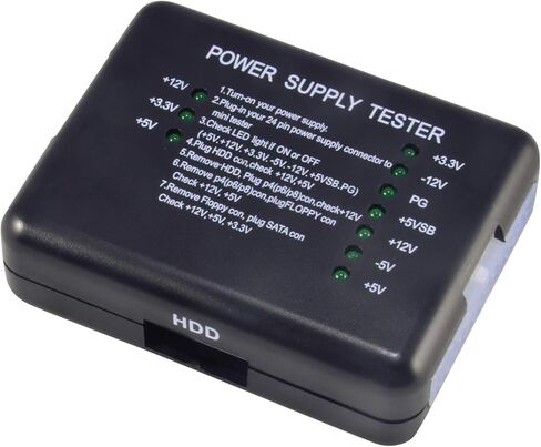 ATX Power Supply PSU Tester with 20/24 Pin, SATA & Molex HDD Connectors for PC in Saudi Arabia