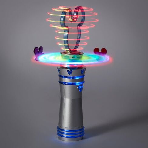 Disney Store Official Mickey Mouse Icon Light Chaser - Spinning Light Up Wand for Kids - Perfect for Fans of Disney Toys, Mickey Mouse Toys, & Novelty Gifts in Saudi Arabia