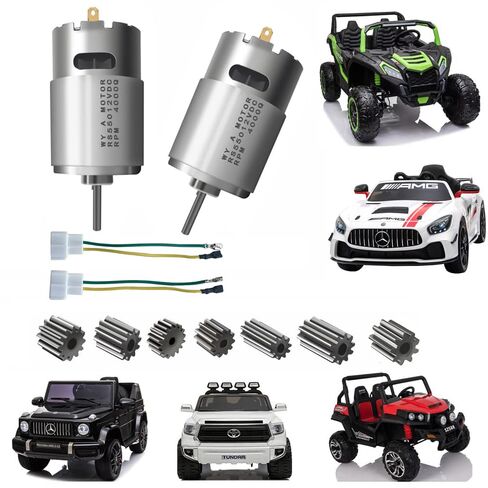 2 Pcs 24V RS555 35000RPM Electric Motor Drive Engine for Power Wheel Motor Upgrade,High Speed Motor Gearbox Accessories for Power Wheels Children Ride On Car Replacement Parts 18V in Saudi Arabia