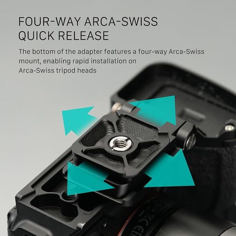 Tilta Foldable ARCA Baseplate – Black | Vertical and Horizontal Configurations | Single Unlock Button | 90° Swivel Mount | Weighs Only 2.45 Ozs and Support 6.6 Lbs | TA-FAB-B in Saudi Arabia