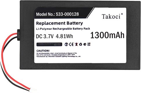 1300mAh Replacement Battery for Harmony 950 Elite 915-000257 915-000260 Remote Controls Part Number 533-000128 623158 in Saudi Arabia
