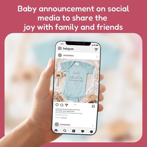 Hello Daddy Baby Announcement Onesie, Funny Pregnancy Announcement Gift for Grandparents,New Baby Surprise in Saudi Arabia