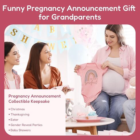 Hello Daddy Baby Announcement Onesie, Funny Pregnancy Announcement Gift for Grandparents,New Baby Surprise in Saudi Arabia