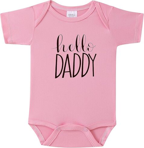 Hello Daddy Baby Announcement Onesie, Funny Pregnancy Announcement Gift for Grandparents,New Baby Surprise in Saudi Arabia