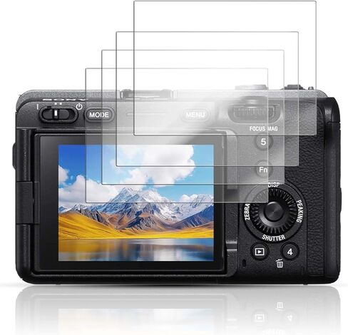 واقي شاشة مكون من 4 قطع لكاميرا Sony FX3A - زجاج مقسى بصلابة 9H لكاميرا Sony FX3A Cinema Line كاملة الإطار، مضاد للخدش، خالٍ من الفقاعات، وضوح عالي الدقة in Kuwait