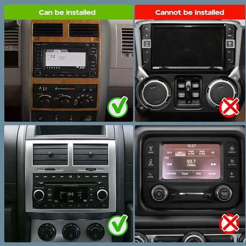 راديو ستيريو للسيارة Android 14 Double Din لكرايسلر أسبن 2007-2009، 2G+32G 7 بوصات راديو سيارة تعمل باللمس مع تشغيل لاسلكي Android Auto GPS WiFi Bluetooth RDS SWC Mic كاميرا احتياطية in Saudi Arabia