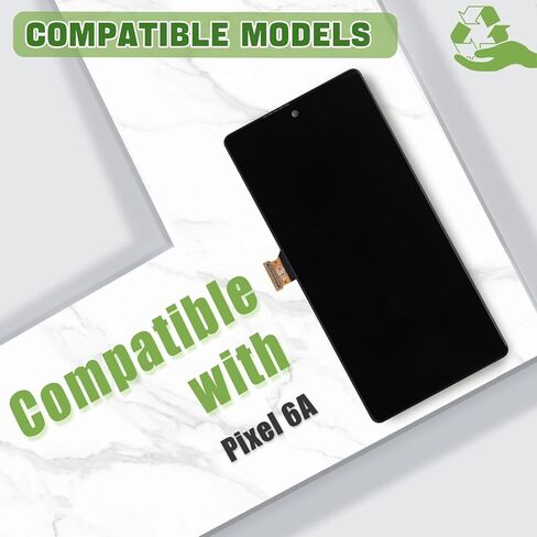 [مع دعامة] شاشة LCD جديدة من SWARK لجهاز Pixel 6A GX7AS، GB62Z، G1AZG LCD مجموعة شاشة رقمية مع مجموعة أدوات إصلاح مطورة - أسود in Saudi Arabia