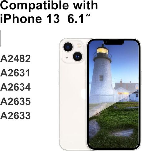 بديل شاشة LL TRADER لهاتف iPhone 13 مقاس 6.1 بوصة شاشة LCD Retina FHD محول رقمي لشاشة تعمل باللمس مع مجموعة أدوات إصلاح، وشريط مقاوم للماء، وواقي شاشة (قابل للبرمجة Truetone) 2025 جديد in Kuwait