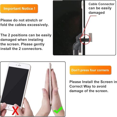 بديل شاشة LL TRADER لهاتف iPhone 13 مقاس 6.1 بوصة شاشة LCD Retina FHD محول رقمي لشاشة تعمل باللمس مع مجموعة أدوات إصلاح، وشريط مقاوم للماء، وواقي شاشة (قابل للبرمجة Truetone) 2025 جديد in Kuwait