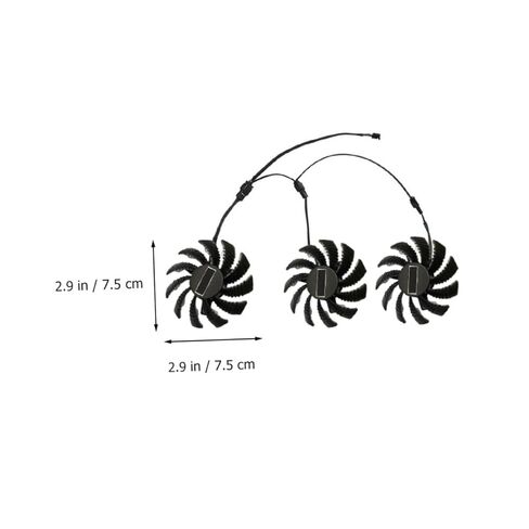 BESPORTBLE Gpu Fan and Video Card Cooling Fan Replacement 75mm Pld08010s12h for Graphics Card Cooling, Computer Accessory Suitable for Gaming and PC Maintenance in Kuwait