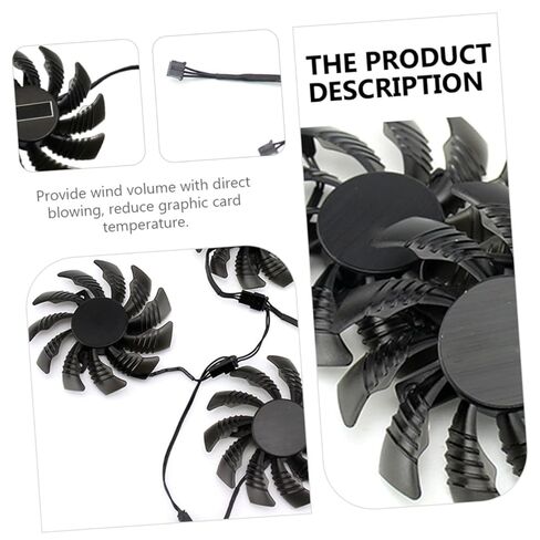 BESPORTBLE Gpu Fan and Video Card Cooling Fan Replacement 75mm Pld08010s12h for Graphics Card Cooling, Computer Accessory Suitable for Gaming and PC Maintenance in Kuwait