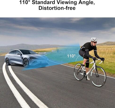 Rear View Camera Recorder, 1080P Handlebar Bike Camera with 5in HD Monitor, 110 Angle View, Night Vision, Backup Front Viewing Cam for Mountains Ebikes Road Bike in Saudi Arabia
