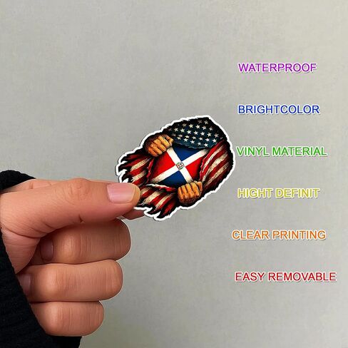 100 PCS Dominican Republic Stickers Pack, Caribbean Travel Vinyl Waterproof Decals of Punta Cana Puerto Plata Samaná Santo Domingo Culture Food Flag Beach Art for Laptop Water Bottle Scrapbook in Saudi Arabia