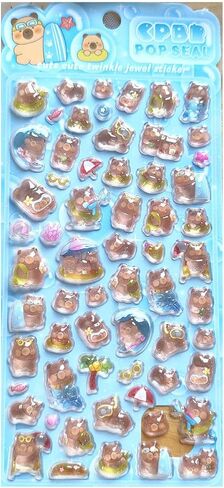 3D Animal Stickers,Cute Cartoon Relief Decals,Adorable Solid Animal Stickers,for Phone Case, Notebook, Scrapbooking,DIY Phone Case Decoration Solid Craft Sticker(1 Pcs) in Saudi Arabia