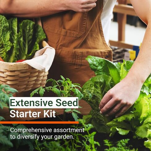 Open Seed Vault 15,000 Heirloom Seeds Non GMO Organic for Planting Vegetables & Fruits (32 Variety Pack) - Survival Gear Food, Gardening Gifts, Emergency Supplies - Premium Quality, High Yield Produce in Saudi Arabia