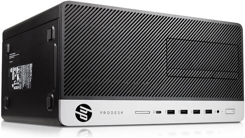 كمبيوتر مكتبي HP ProDesk 600 G3 MT، Intel Pentium G4400 3.3 جيجا هرتز، ذاكرة وصول عشوائي DDR4 سعة 8 جيجابايت، SSD 256 جيجابايت، WiFi، BT، برج الكمبيوتر ProDesk Windows 11 Pro (متجدد) in Kuwait