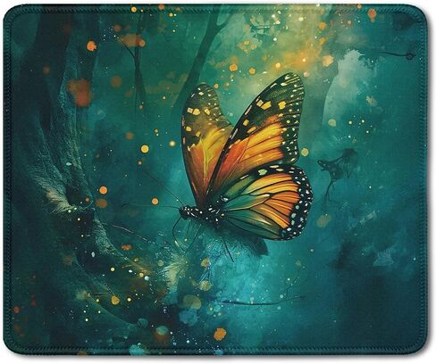 Moody Floral Hummingbird Mouse Pad, Bird Lovers Gifts, Dark Cottagecore Botanical Humming Bird Mouse Pads Mousepad for Home Office Dorm Computers Laptop Supplies Desk Accessories, 9.5x7.9 Inch in Saudi Arabia